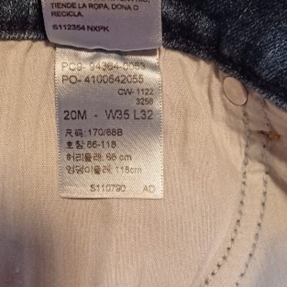 Signature by Levi Strauss Mid-Rise Bootcut blue jeans Size W35 X L32 - Picture 8 of 8